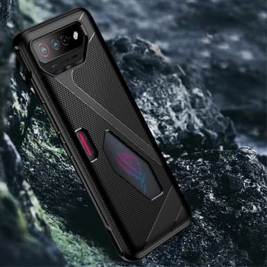 SKALO Asus ROG Phone 7 5G Carbon Fiber TPU cover - Blå