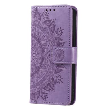 SKALO Xiaomi Redmi 12C 4G Mandala Flip Cover - Lilla