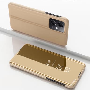 SKALO Xiaomi Redmi Note 12 Pro 5G Clear View Mirror Etui - Guld