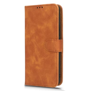 SKALO Xiaomi 13 Pro 5G Matt PU-læderpungetui - Brun