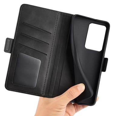SKALO Xiaomi 13 Lite Premium Wallet Flip Cover - Sort