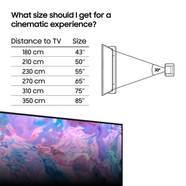 Samsung 75" CU7175 4K LED Smart TV (2023)