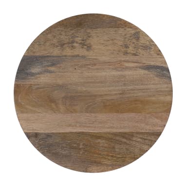 WOMO-DESIGN Orientalsk sidebord Paris Ø45x55 cm rundt, natur / hvid, massivt