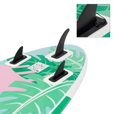 Oppustelig Stand Up Paddle Board Flowers 320x82x15 cm Mint Rose lavet af PVC