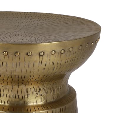 Sidebord Stue Bord Stue Bord Sofabord Kouvola Guld Ø 35 cm