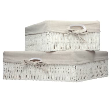 Sæde kommode bænk Bryst bænk med kurve villa hjem tilbehør Vintage White