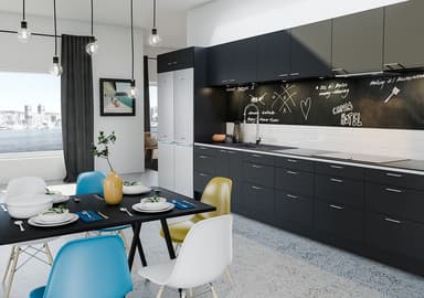 Trend Liquorice skuffefront til køkken 40x13