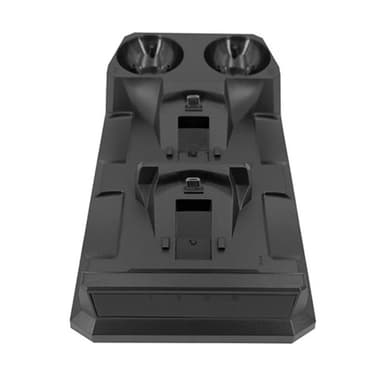 4 i 1 opladningsstation til PS4, MOVE Controller-oplader Multi-Port opladningsstativ med indikator