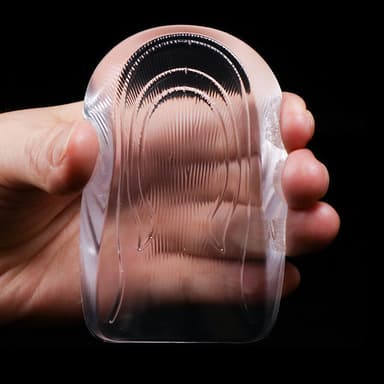 Kvinnlig modell Silicone Invisible Heightening Insoles 1 Par Gennemsigtig Inner height increase: 3 cm