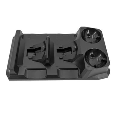 4 i 1 opladningsstation til PS4, MOVE Controller-oplader Multi-Port opladningsstativ med indikator
