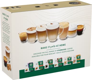 Nescafé Dolce Gusto Genio S Plus kapselmaskine med Starbuckspakke