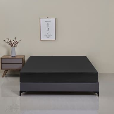Vattentätt madrassskydd madrassöverdrag Sort 90x200x30 cm