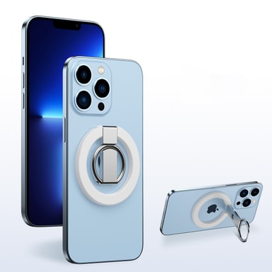 Magnetischer Handy-Ringhalter Mit Abnehmbarem Griff & Ständer-Funktion – Für IPhone 14, 13, 12 Serie (blau)