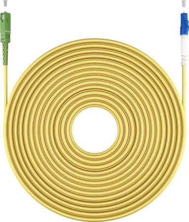Goobay Lyslederkabel (FTTH), Singlemode (OS2) Yellow, gul (Simplex), 0,5 m