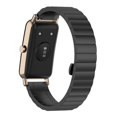 INF Urarmbånd i rustfrit stål Sort 1.6 cm Keep B4, Huawei Watch Fit mini, Huawei Band B6, B3, TIMEX TW2T35400, TW2T35900