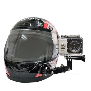 INF Sæt med hjelmbeslag til actionkamera Sort GoPro Hero 9/8/7/5