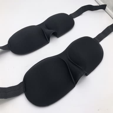 Slank 3D sovemaske 2-pak Sort