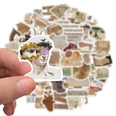INF Vintage DIY Stickers 52-pak MultiColor