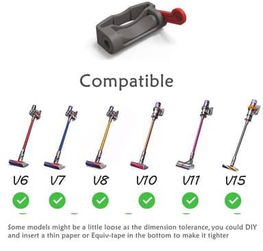INF Tænd/Sluk knap betjeningsklemme 2-pak Dyson V15/V10/V11/V8/V7/V6 Absolute/Animal/Motor vacuum cleaners