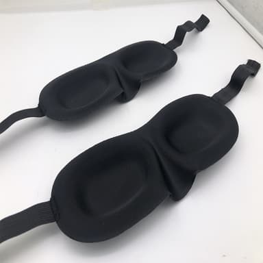 Slank 3D sovemaske 2-pak Sort