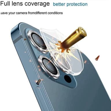 INF Kamerabeskyttelse 3-pak Sort iPhone 13 Pro/13 Pro Max