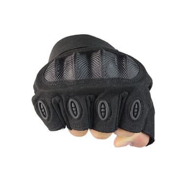 INF Taktiske halvfingerhandsker 1 par Sort M