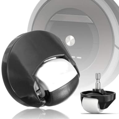 INF 2-pak forhjul til iRobot Roomba 500/600/700/880/980 Sort