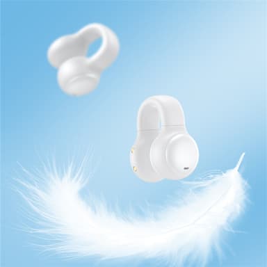 Ørefri / Bone Conduction hovedtelefoner Bluetooth 5.2 Hvid