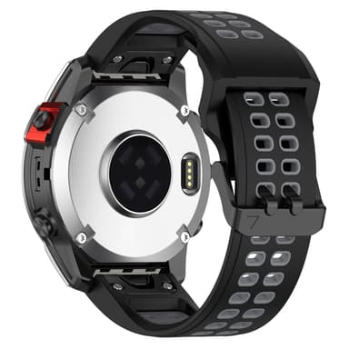 Ur armbånd Sort 22 mm Garmin Fenix 7/7 Solar/6 GPS/6 Sapphire GPS/Forerunner 955/COROS VERTIX