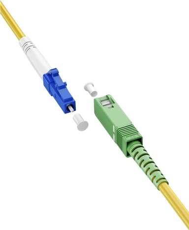 Goobay Lyslederkabel (FTTH), Singlemode (OS2) Yellow, gul (Simplex), 0,5 m