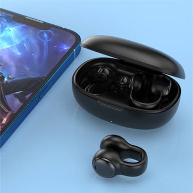 Ørefri / Bone Conduction hovedtelefoner Bluetooth 5.2 Sort