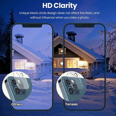 iPhone 13 Pro / iPhone 13 Pro Max kamera linsecover hærdet glas 2-pak