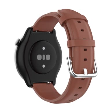 INF Urrem i ægte læder Brun 20 mm Samsung Galaxy Watch 5/5 Pro/4/4 Classic/3 41 mm, Huawei Watch GT3 42 mm/GT2 42 mm, Huami Amazfit GTR 4 Mini/3/2 Mini, Garmin Forerunner 245/245 Music