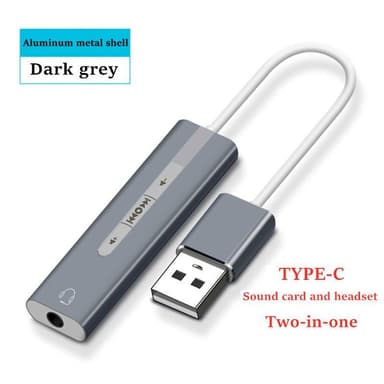 INF Eksternt lydkort USB 2.0 til 3.5 mm adapter