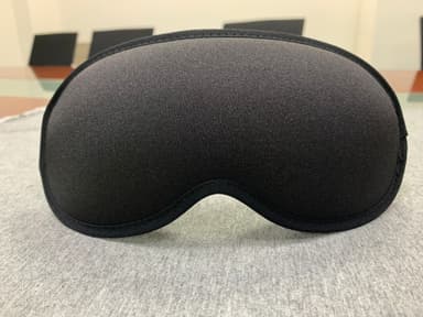 3D Lättvikt No Falling off Sleep Blocking Light Sleep Mask Eye Mask Sort