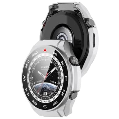 INF Smart urkasse med skærmbeskytter Sølv Huawei Watch Ultimate