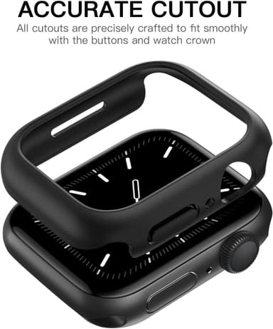 Apple Watch 7/8 (45 mm) beskyttende etui Sort
