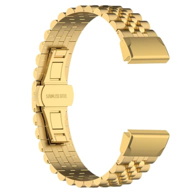 Urrem i rustfrit stål Guld 22 mm Garmin Fenix 7 / Fenix 6 GPS / Fenix 5 / Quatix 5 / Forerunner 955 945 935