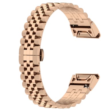 Klockarmband i rostfritt stål Rose guld 22 mm Garmin Fenix 7 / Fenix 6 GPS / Fenix 5 / Quatix 5 / Forerunner 955 945 935