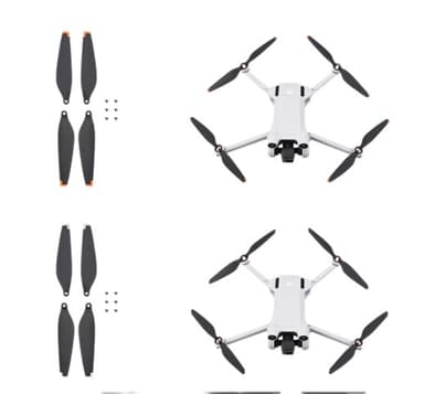 Erstatnings drone propeller støjsvag letvægts 1 par Guld DJI Mini 3 Pro