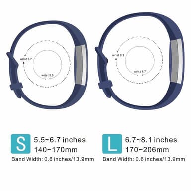 Fitbit Alta/Alta HR armbånd silikone 10-pak blandede farver S