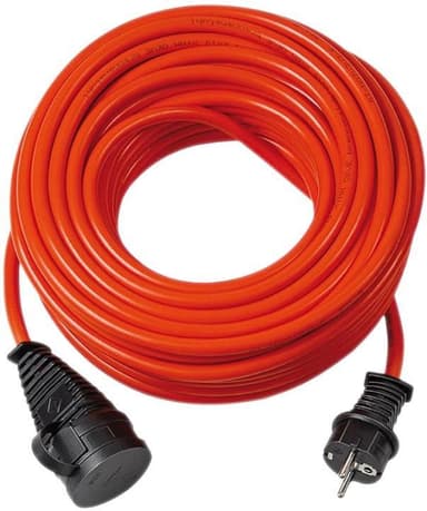 brennenstuhl BREMAXX® udendørs forlængerkabel (20m kabel i rødt, til kortvarig udendørs brug IP44, kan bruges ned til -35 ºC, olie- og UV-bestandig)