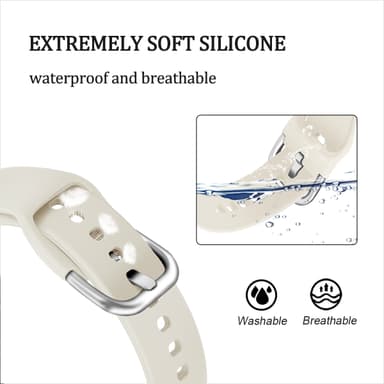 INF Urrem silikone Hvid 22 mm Huawei GT1/2 Gen, Samsung Watch 3 45mm, Samsung watch 46mm, Samsung Gear S3 Classical/Frontie, Huawei Watch GT/GT 2 46mm