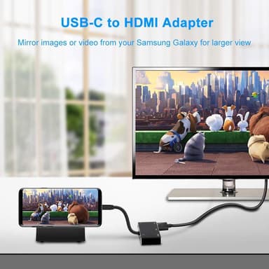 USB-C til HDMI/VGA multiport adapter Aluminium