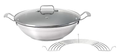 Oliver Stainless Steel Wok 32 cm | Elgiganten