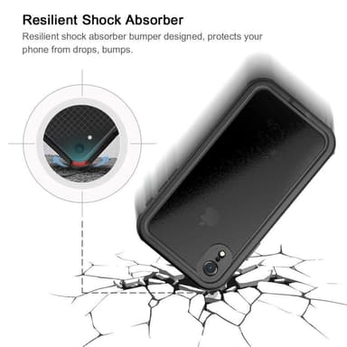 iPhone XR vandtæt cover/etui Sort