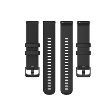 INF Urrem silikone Sort 20 mm Garmin Venu, Vivomove, Move, Vivoactive, Forerunner, Approach S40