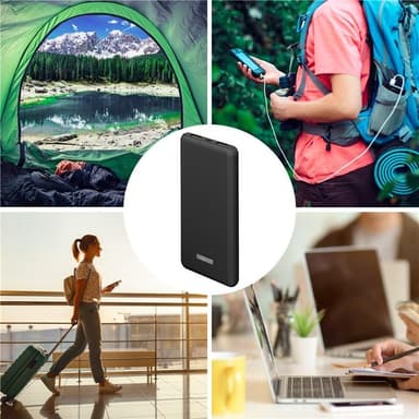 Goobay Trådløs hurtig opladning Powerbank 10.000 mAh (USB-C™ PD, QC 3.0)