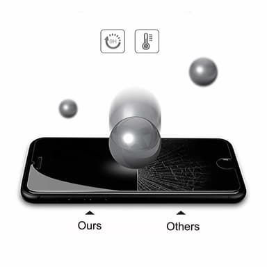 Skærmbeskytter iPhone 8 Hærdet glas Transparent 2-pak