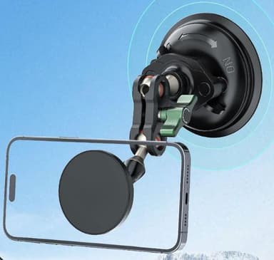 INF Magsafe Universal Magnetisk Telefonholder Bilholder Sort iPhone 12/13/14